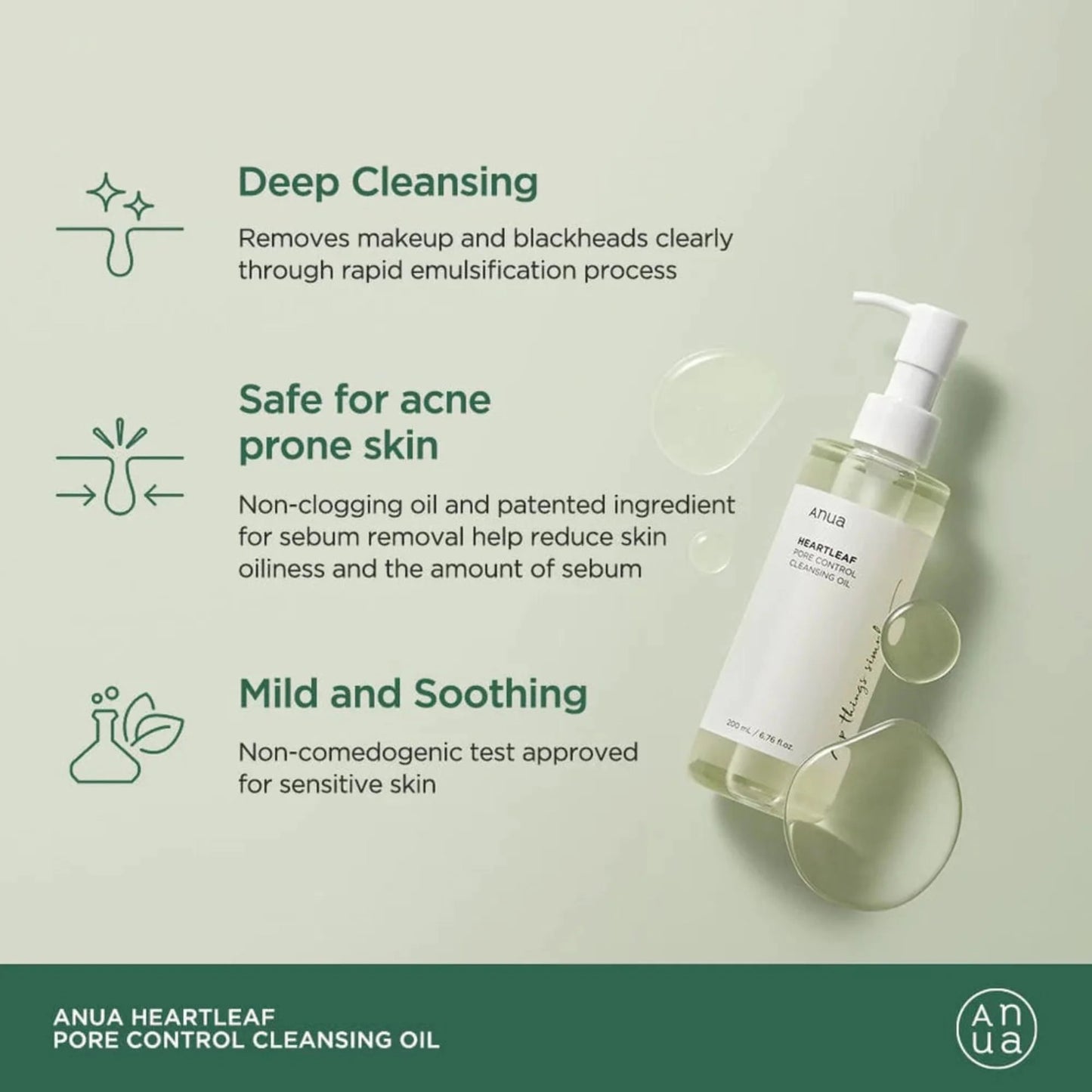 Anua Heartleaf Pore Control Cleansing Oil - 200ml - gallery image 3
