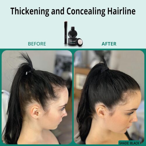 THICK FIBER Root Touch-Up Powder – Black