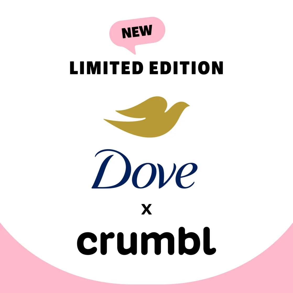 Dove x Crumbl Cookies Limited Edition Body Scrub – Strawberry Crumb Cake Exfoliating Body Polish (15 oz / 425g)