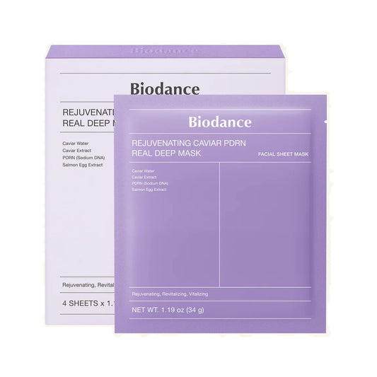 Biodance Rejuvenating Caviar PDRN Real Deep Mask - 34g x 4 sheets - main product image