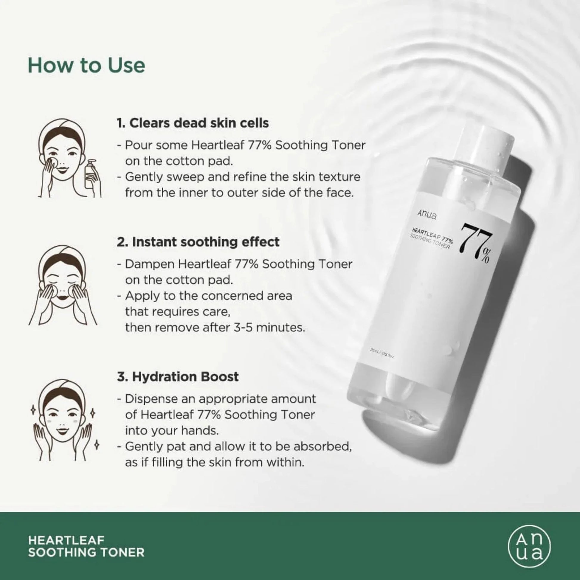 Anua Heartleaf 77 Soothing Toner - 40ml / 250ml - gallery image 1