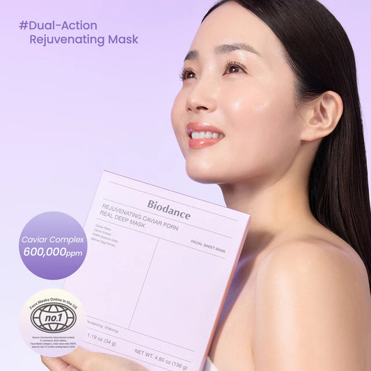 Biodance Rejuvenating Caviar PDRN Real Deep Mask - 34g x 4 sheets - gallery image 1