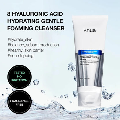 Anua 8 Hyaluronic Acid Hydrating Gentle Foaming Cleanser - 150ml - gallery image 1