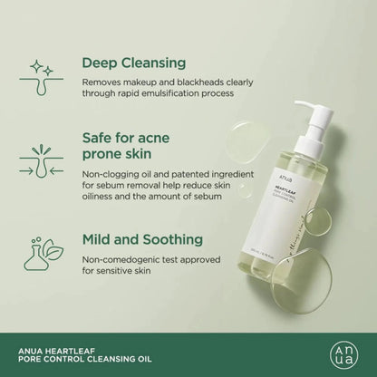 Anua Heartleaf Pore Control Cleansing Oil - 200ml - gallery image 2