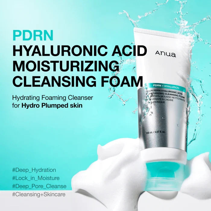 Anua PDRN Hyaluronic Acid Moisturizing Cleansing Foam - 150ml - gallery image 1