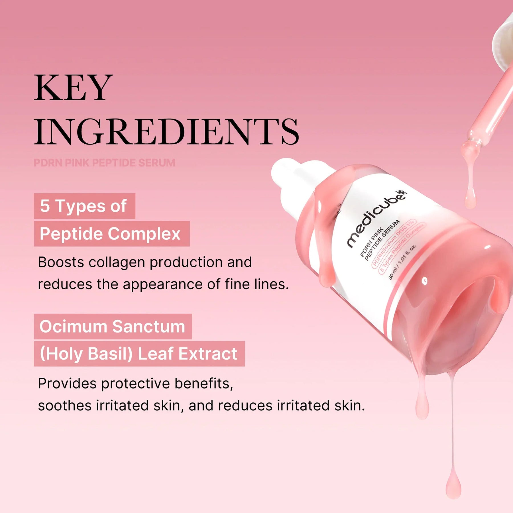 Medicube PDRN Pink Peptide Serum - 30ml - gallery image 1