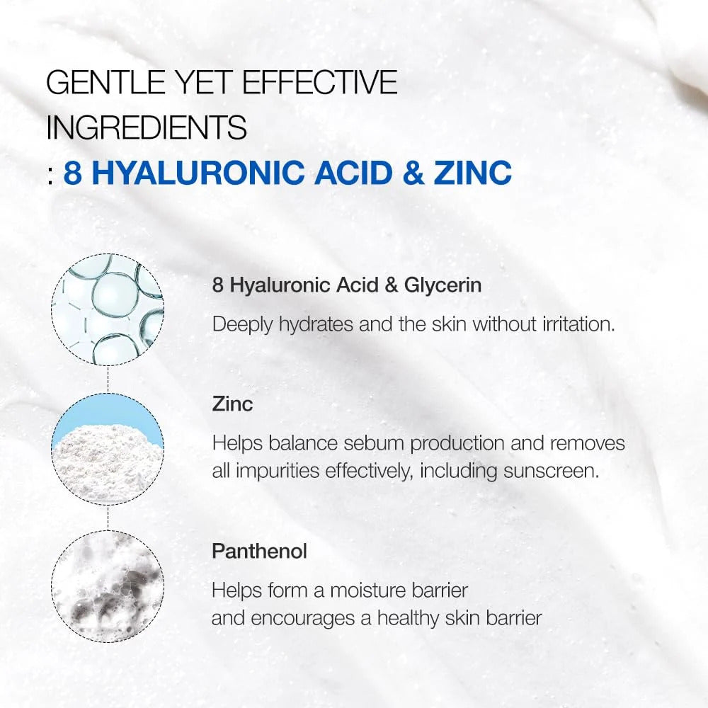 Anua 8 Hyaluronic Acid Hydrating Gentle Foaming Cleanser - 150ml - gallery image 3