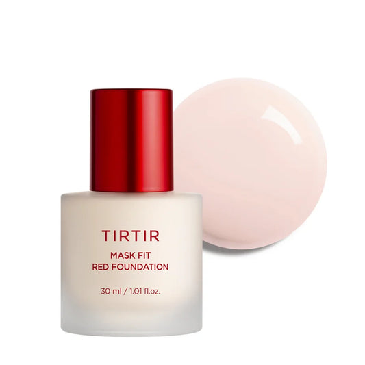 TIRTIR Mask Fit Red Foundation 30ml - White Background Frosted Glass Bottle