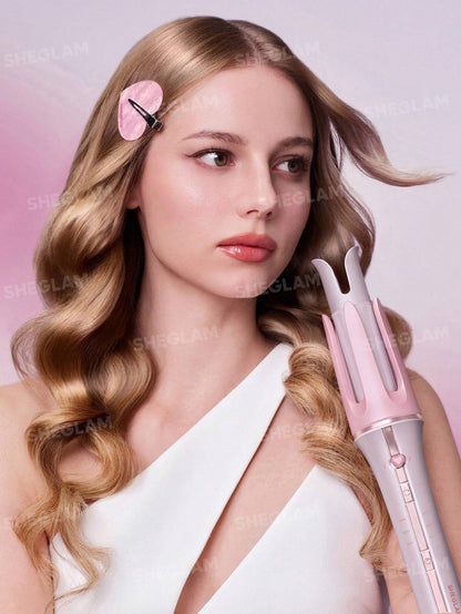 SHEGLAM Haircare Cupid's Charm One-Touch Instant Automatic Curler (32mm) - Baby Pink