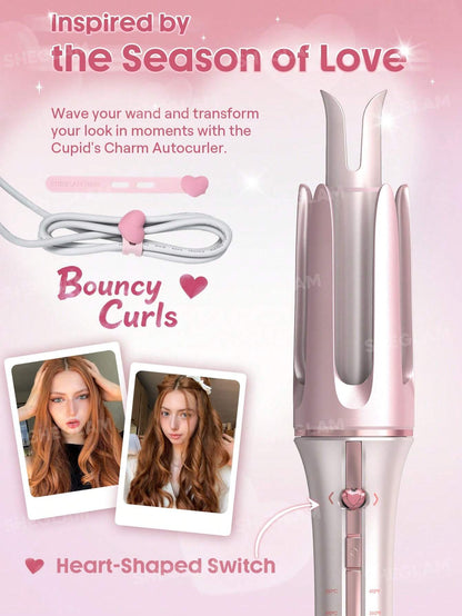 SHEGLAM Haircare Cupid's Charm One-Touch Instant Automatic Curler (25mm) - Baby Pink
