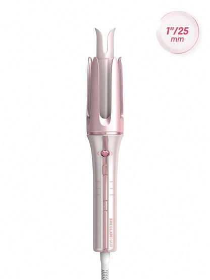 SHEGLAM Haircare Cupid's Charm One-Touch Instant Automatic Curler (25mm) - Baby Pink