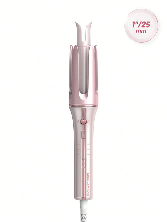 SHEGLAM Haircare Cupid's Charm One-Touch Instant Automatic Curler (25mm) - Baby Pink