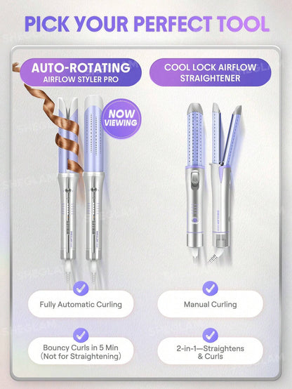 SHEGLAM Airflow Styler Pro vs Cool Lock Straightener – pick your perfect hair styling tool