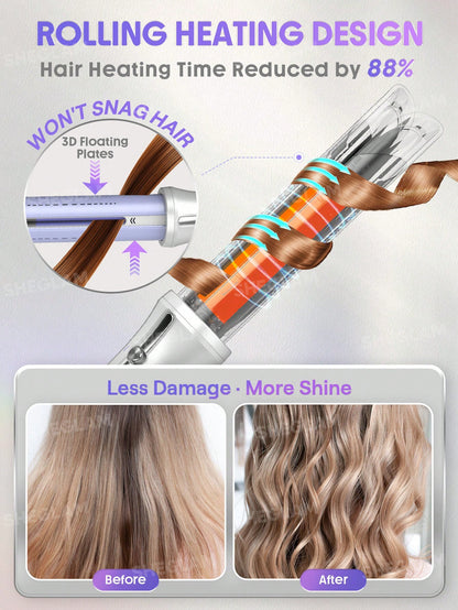 SHEGLAM Airflow Styler Pro temperature control settings from 180°C to 220°C