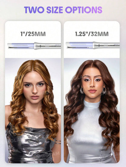 SHEGLAM Airflow Styler Pro showing auto-rotating curling mechanism in action