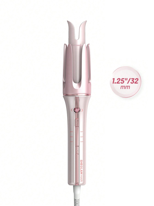SHEGLAM Haircare Cupid's Charm One-Touch Instant Automatic Curler (32mm) - Baby Pink