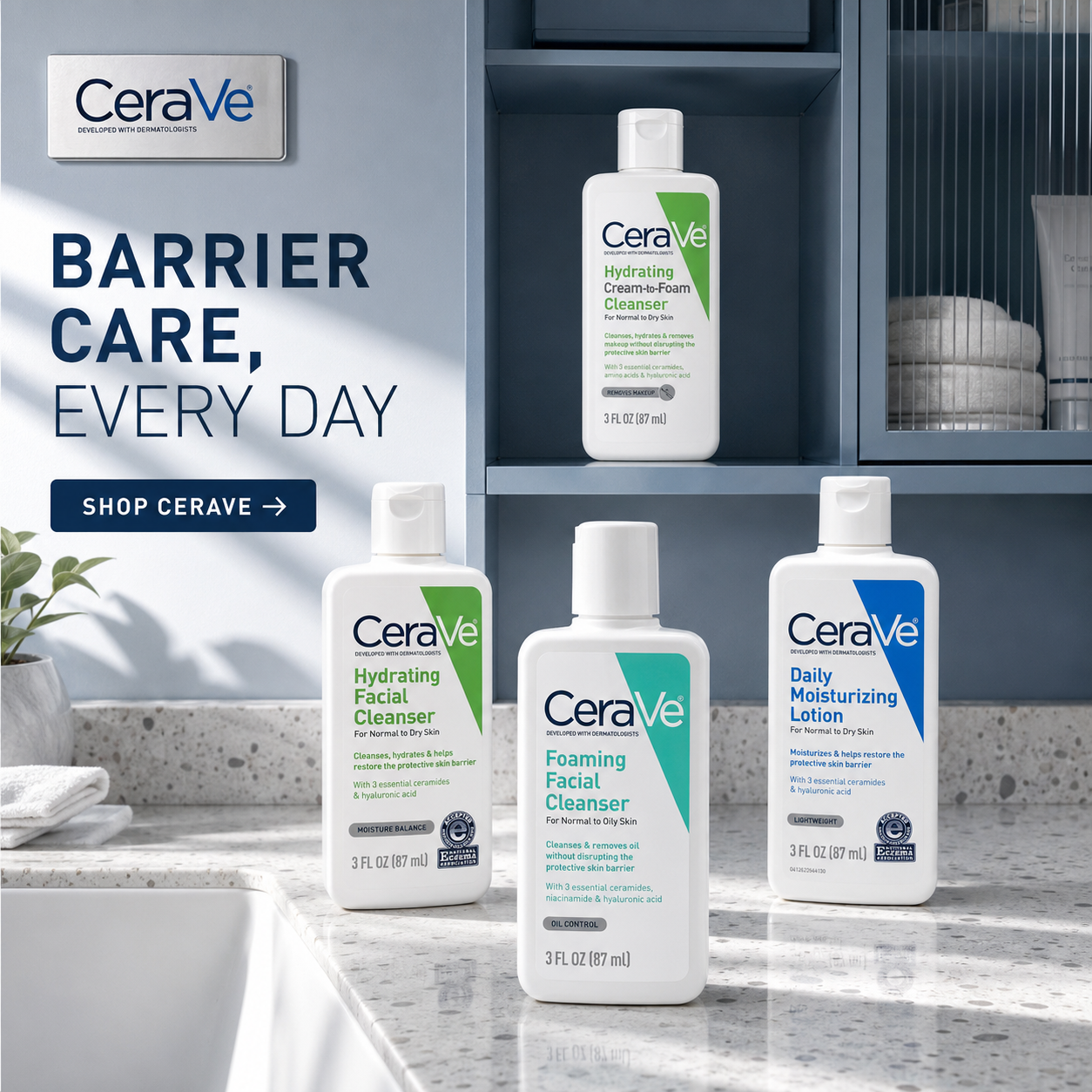 CeraVe campaign poster