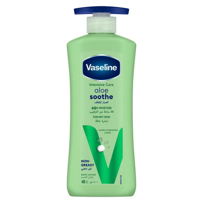 Vaseline Intensive Care Aloe Soothe Body Lotion – 48H Moisture – For Dry Skin – 400ml