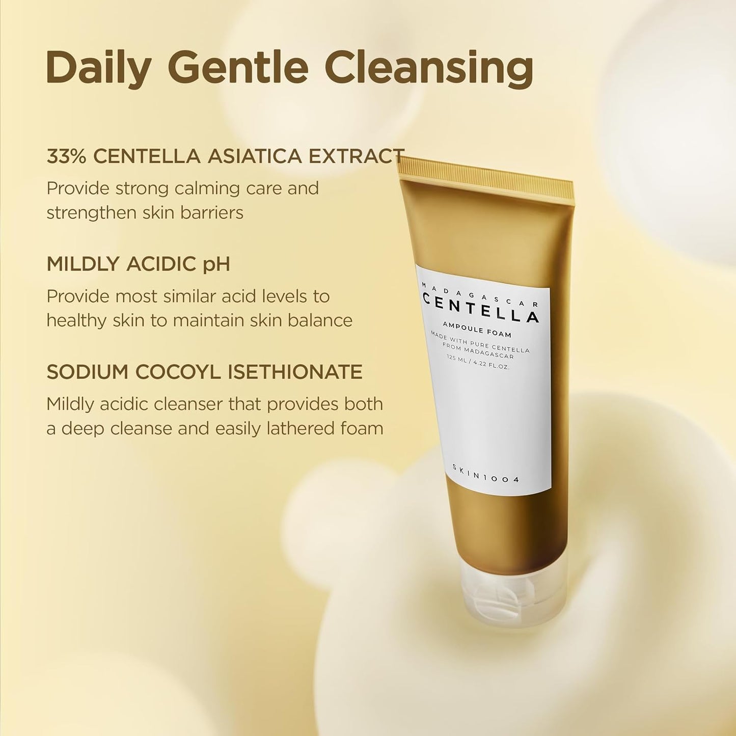 SKIN1004 Centella Ampoule Foam - Daily Gentle Cleansing Key Ingredients