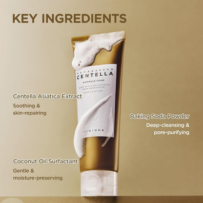 SKIN1004 Centella Ampoule Foam - Key Ingredients Centella Baking Soda Coconut Oil