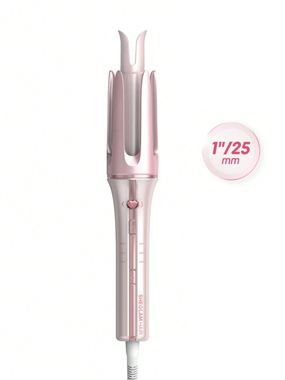 SHEGLAM Haircare Cupid's Charm One-Touch Instant Automatic Curler (25mm) - Baby Pink