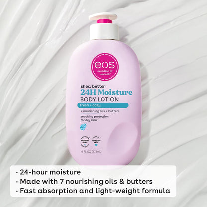 Eos Shea Better 24H Moisture Body Lotion – Fresh + Cozy