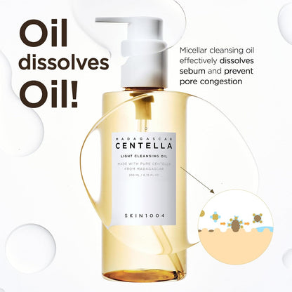 SKIN1004 Centella Light Cleansing Oil - Oil Dissolves Oil Micellar Pore Cleansing
