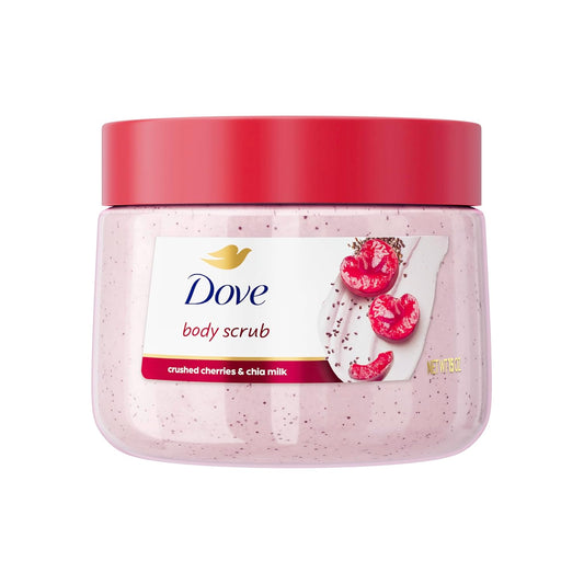 Dove Exfoliating Body Scrub – Crushed Cherries & Chia Milk – 15 oz (425g)