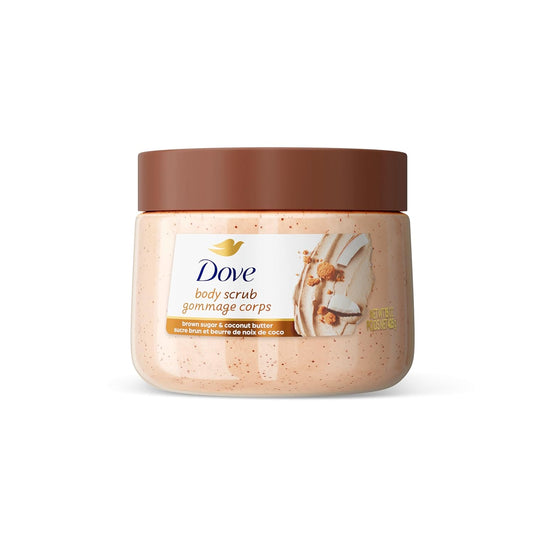 Dove Exfoliating Body Scrub – Brown Sugar & Coconut Butter – Deep Nourishment – 15 oz (425g)