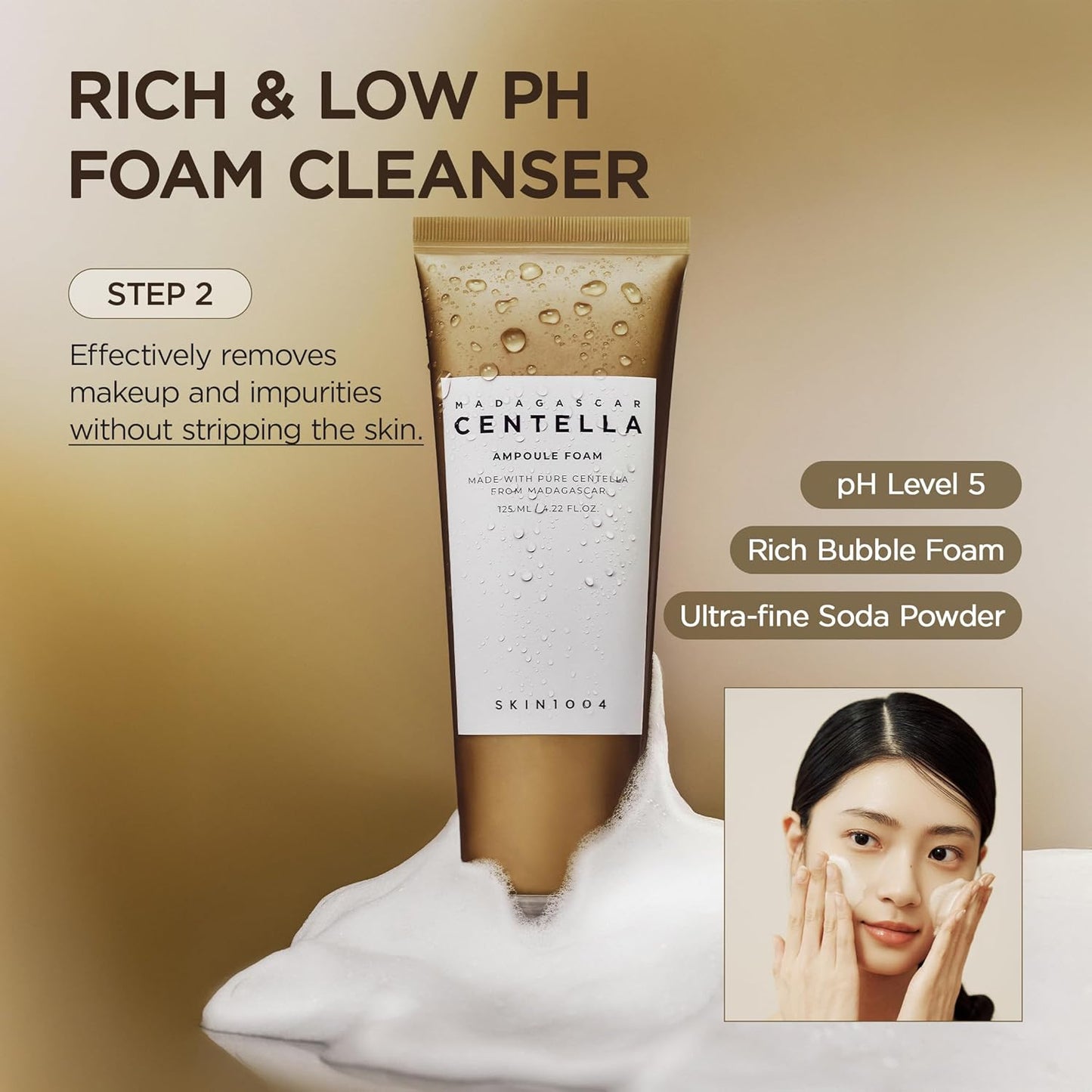 SKIN1004 Centella Ampoule Foam - Step 2 Rich Low pH Foam Cleanser