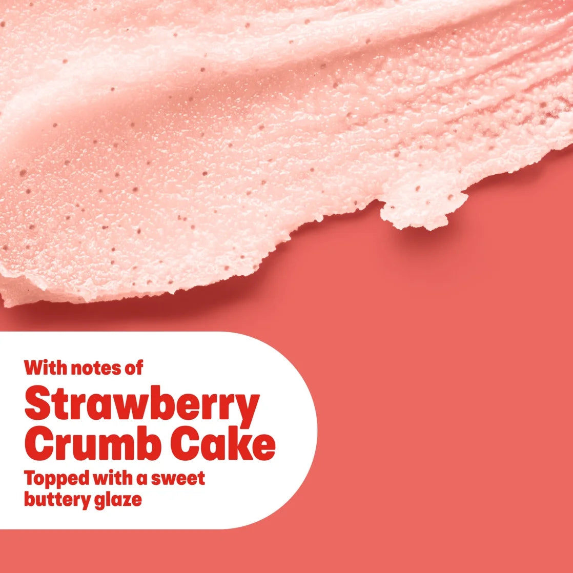 Dove x Crumbl Cookies Limited Edition Body Scrub – Strawberry Crumb Cake Exfoliating Body Polish (15 oz / 425g)