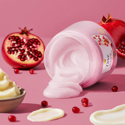 Dove Exfoliating Body Scrub – Pomegranate Seeds & Shea Butter – 15 oz (425g)