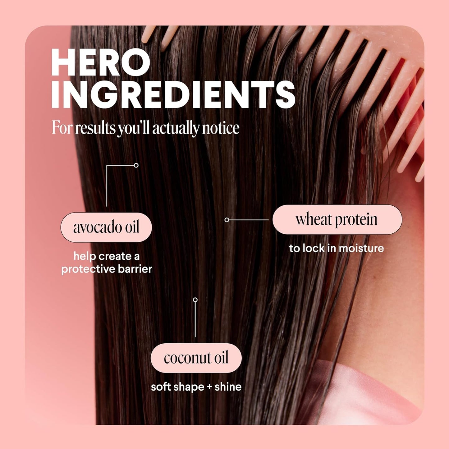 MONDAY Haircare Smooth Shampoo & Conditioner Set (12 fl. oz / 354 ml Each) – For Curly and Frizzy Hair with Wheat Protein