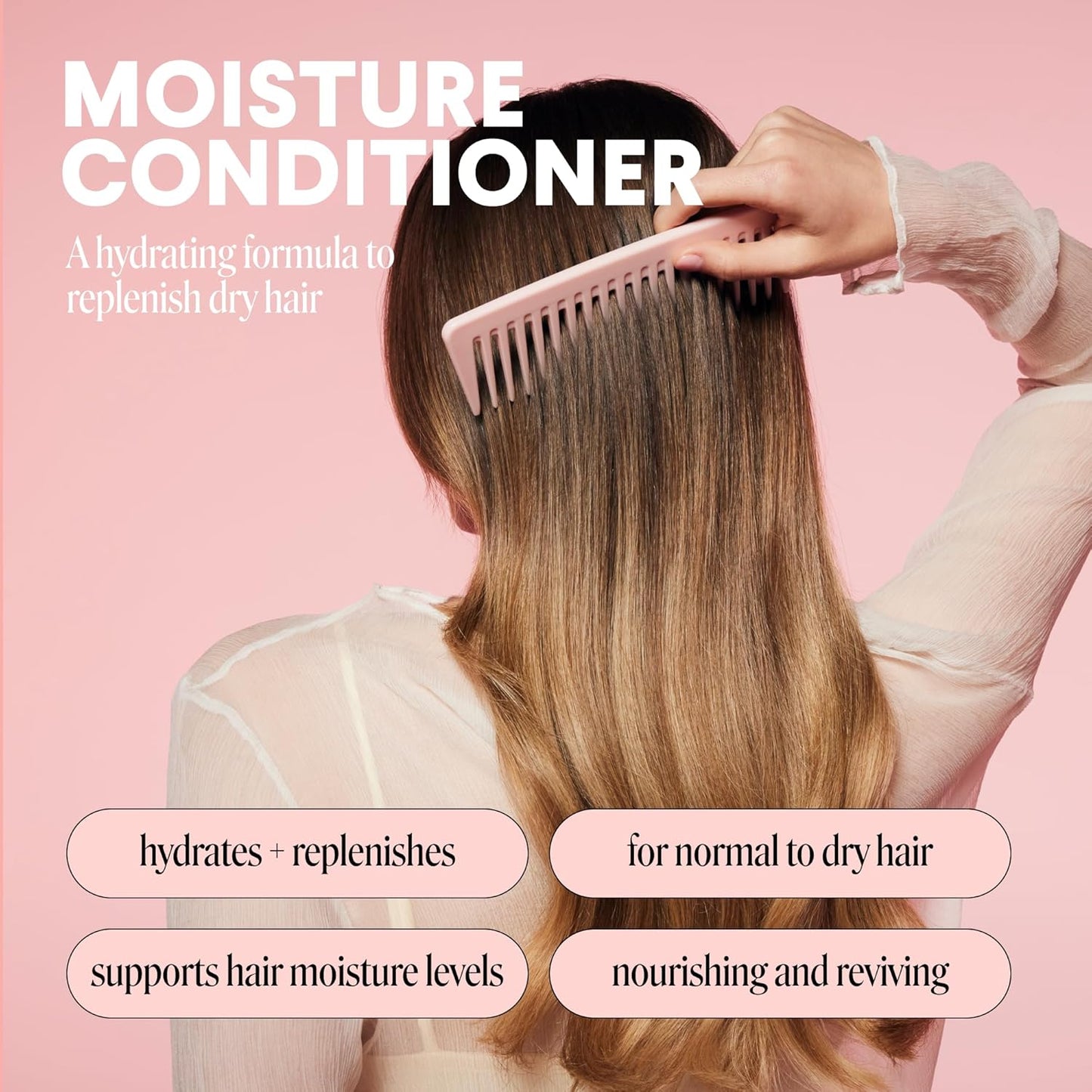 MONDAY Haircare Moisture Conditioner – with Hyaluronic Acid – For Dry & Dull Hair – 12 fl oz (354ml)