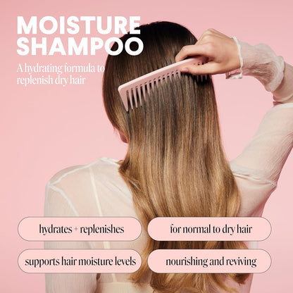 MONDAY Haircare Moisture Shampoo – with Hyaluronic Acid – For Dry & Dull Hair – 12 fl oz (354ml)