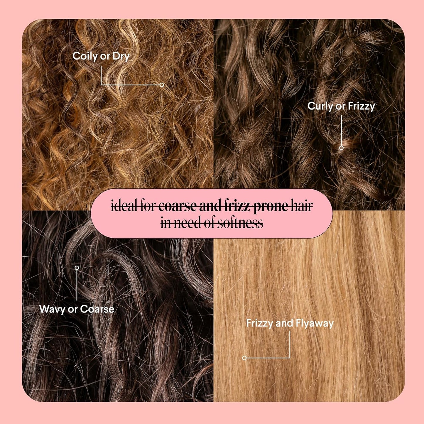 MONDAY Haircare Smooth Shampoo & Conditioner Set (12 fl. oz / 354 ml Each) – For Curly and Frizzy Hair with Wheat Protein