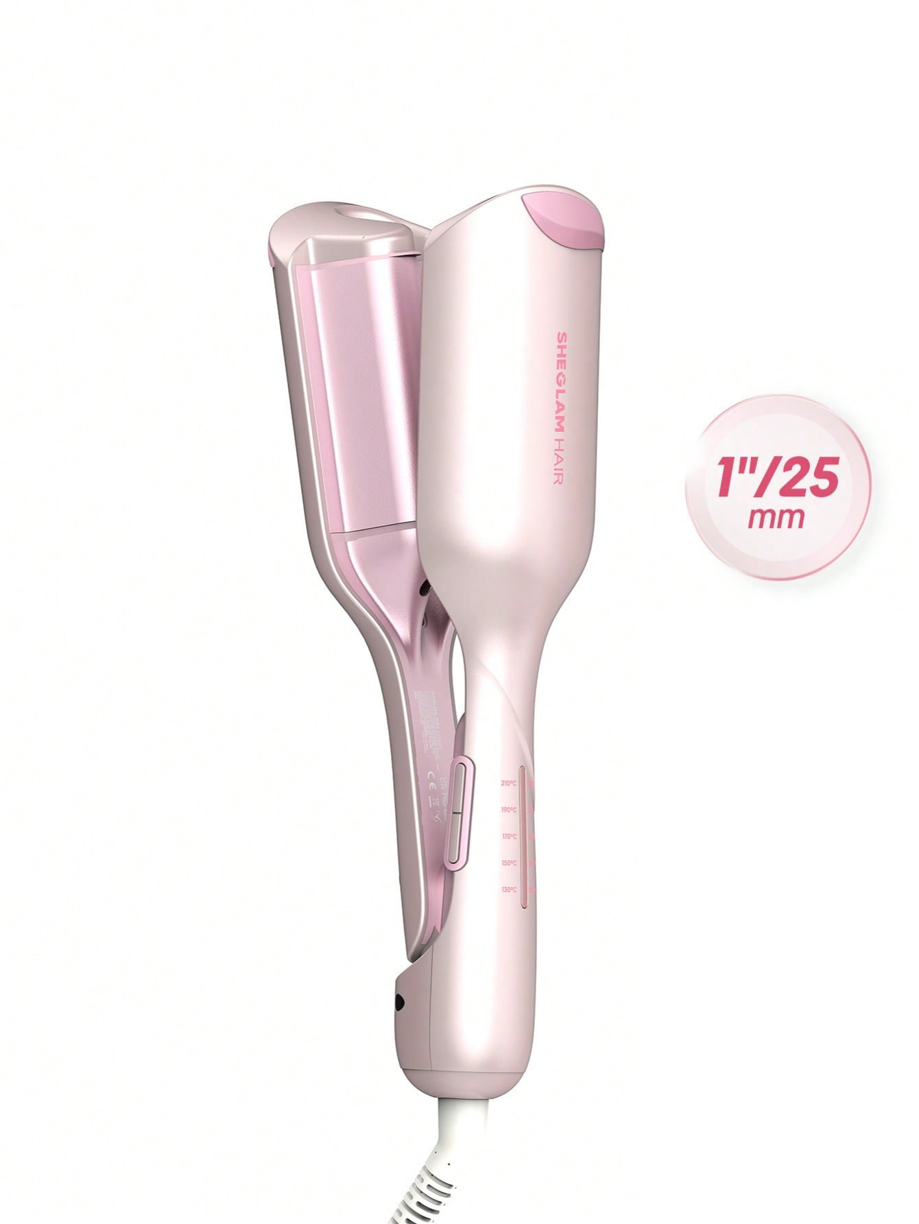 SHEGLAM Cupid's Charm Beach Babe Hair Waver - 25mm (UK Plug) | Deep Wave Crimper