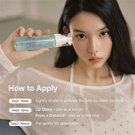 Dr. Althea Aqua Marine Jelly Mist - How to Apply Shake Spray Absorb