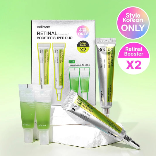 celimax Retinal Booster Super Duo - 2 Boosters + 2 Noni Ampoules
