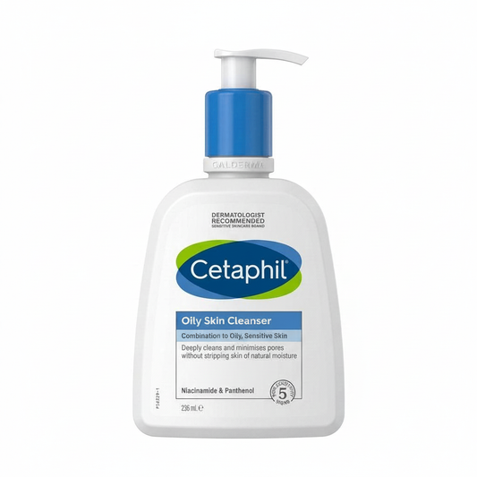 Cetaphil Oily Skin Cleanser 236ml on pure white background – main product image