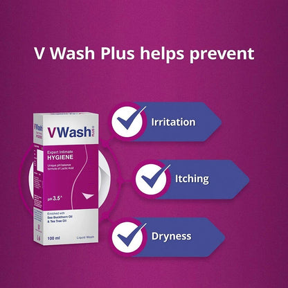 VWash Plus Expert Intimate Hygiene Wash – 350ml